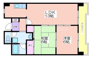 ドムス御崎の物件間取画像